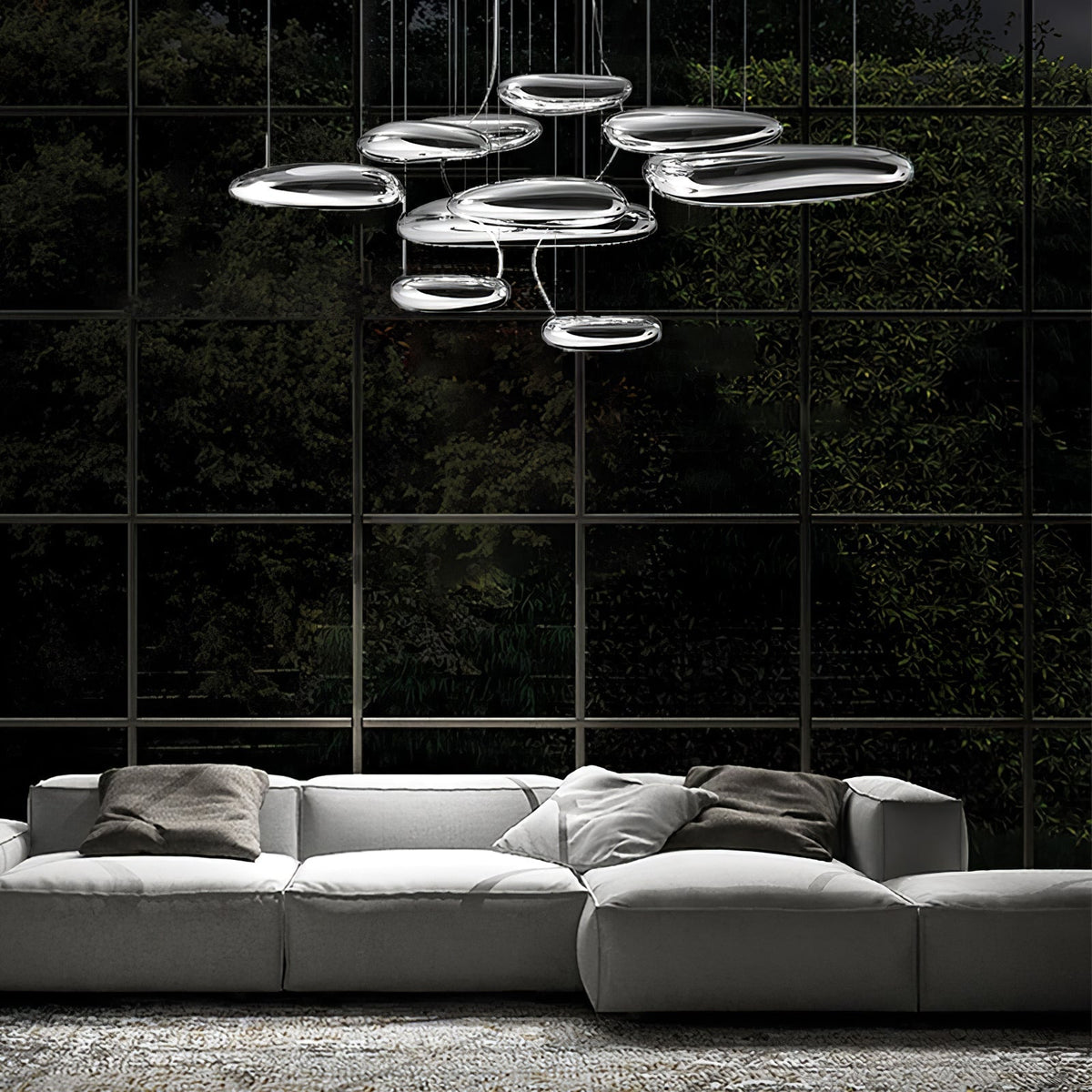 Jorrenenna Aluminium Ceiling Light-Moonnatur
