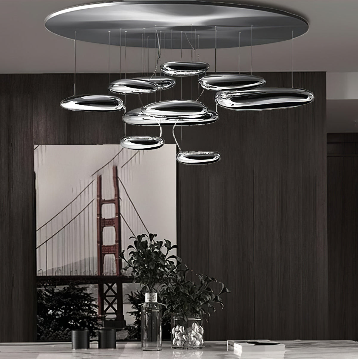 Jorrenenna Aluminium Ceiling Light-Moonnatur