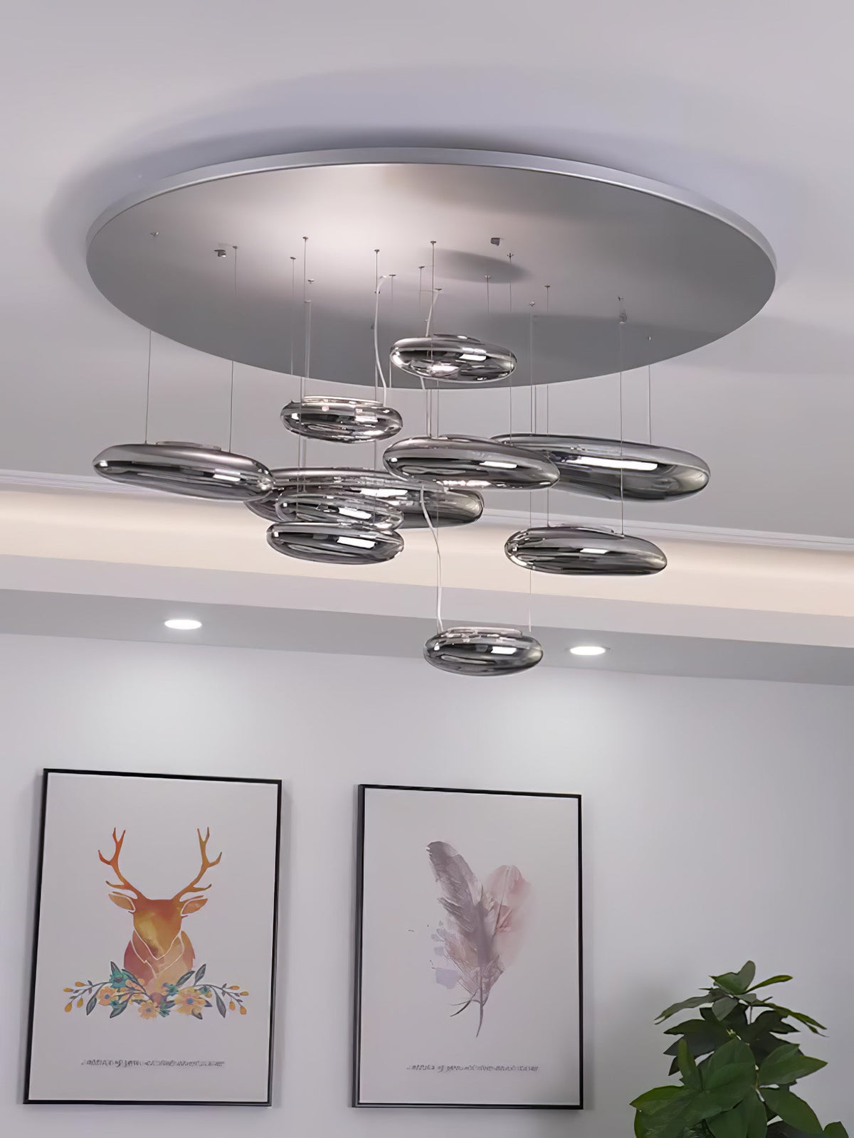 Jorrenenna Aluminium Ceiling Light-Moonnatur