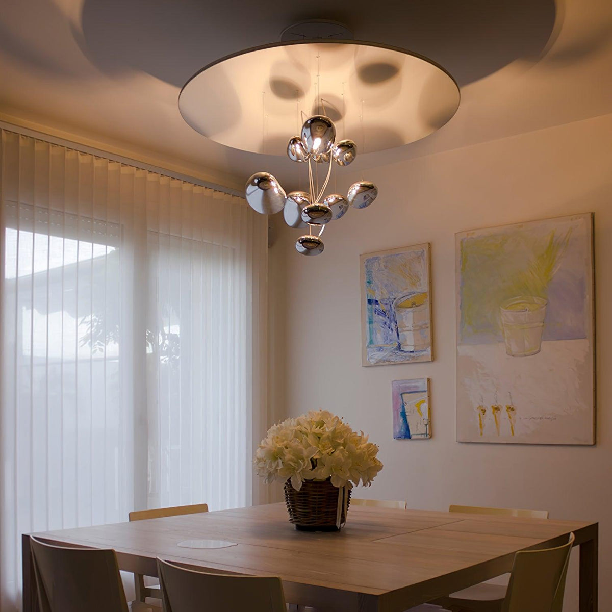 Garrowis Aluminium Chandelier-Moonnatur