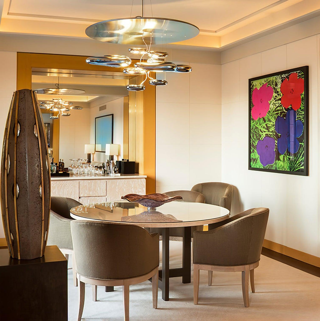 Garrowis Aluminium Chandelier-Moonnatur
