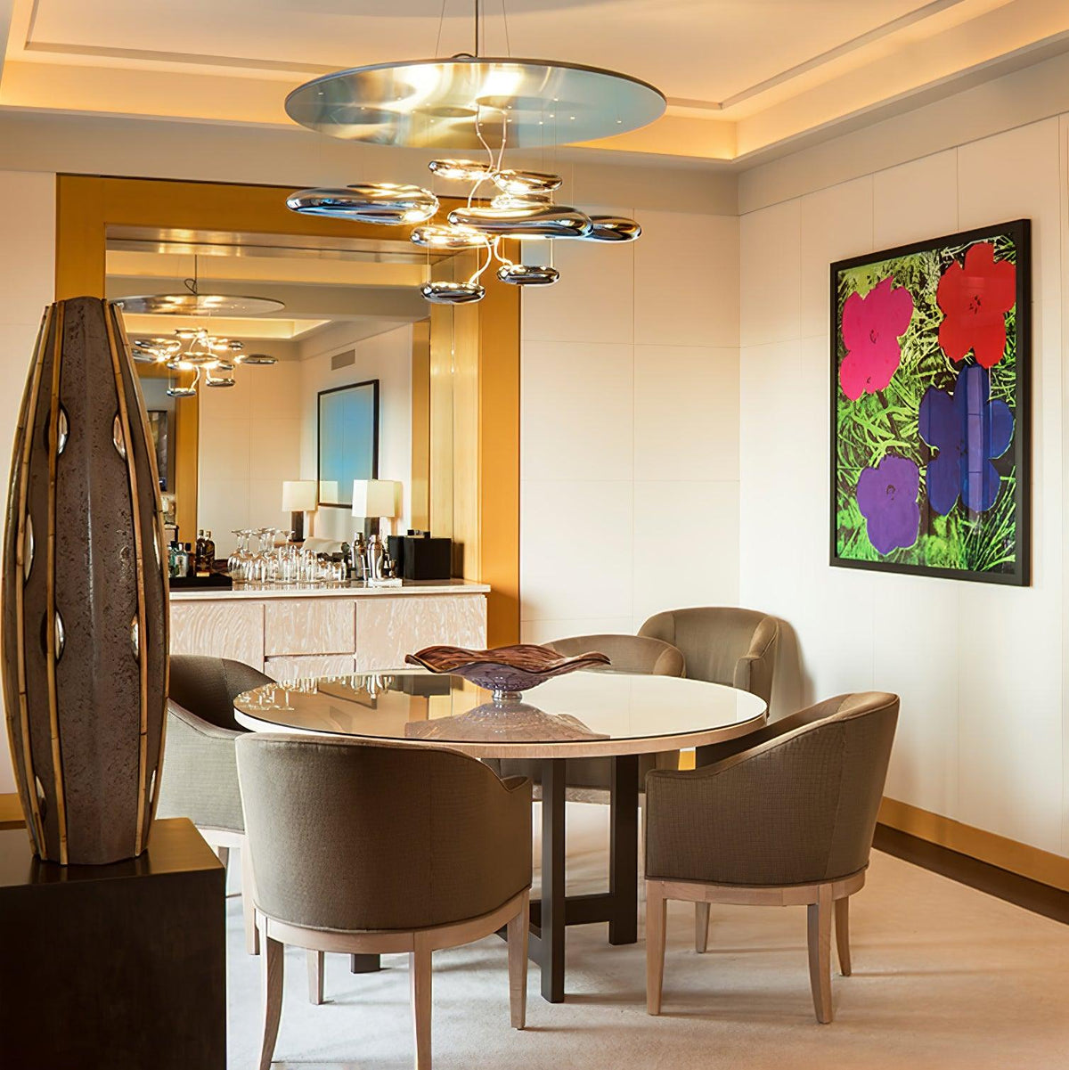 Garrowis Aluminium Chandelier-Moonnatur