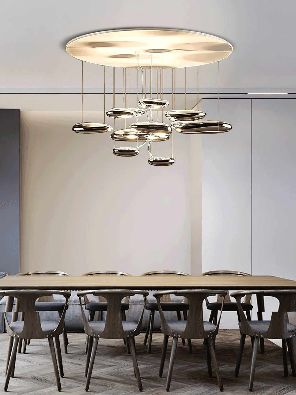 Jorrenenna Aluminium Ceiling Light-Moonnatur