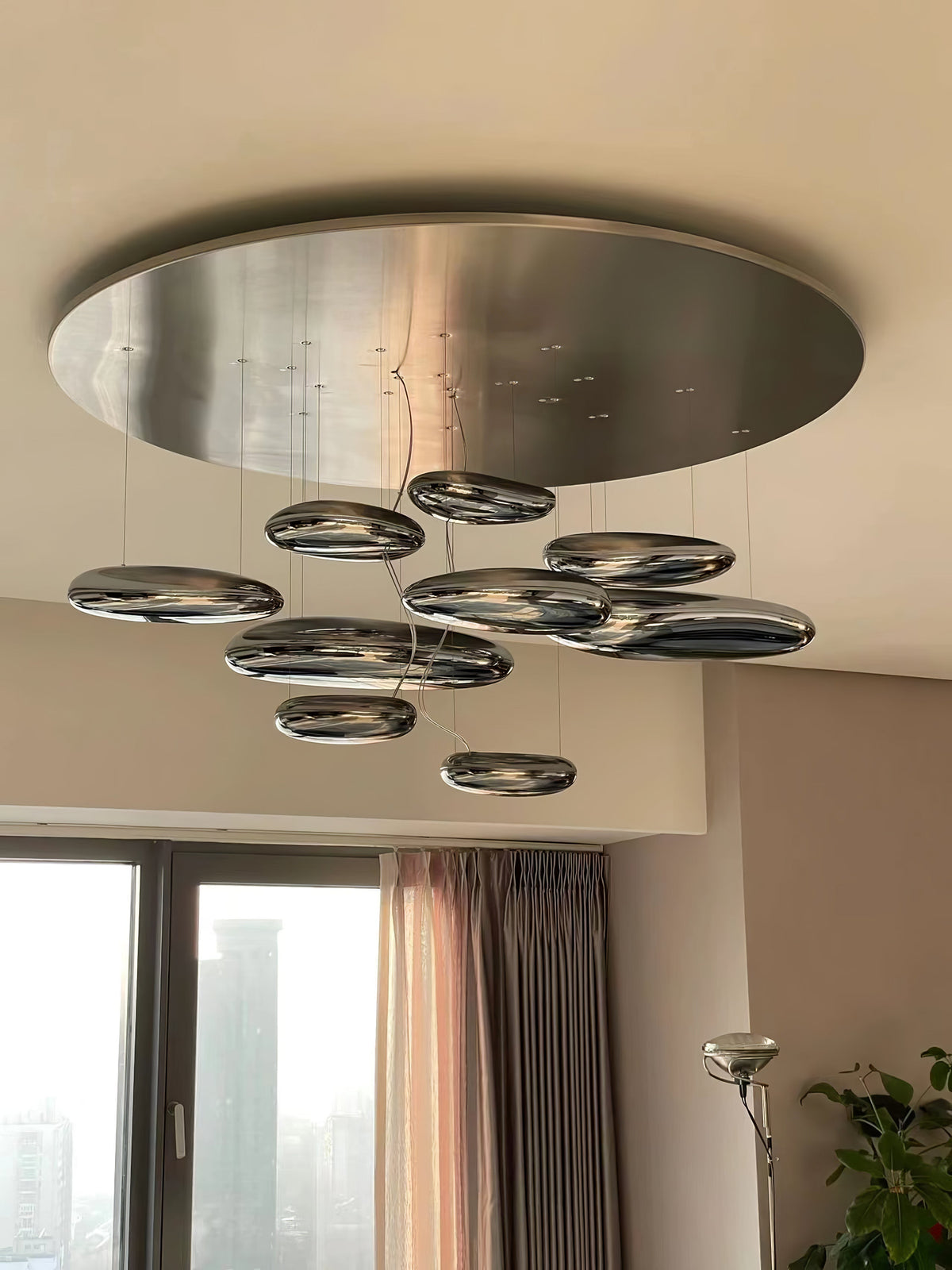 Jorrenenna Aluminium Ceiling Light-Moonnatur