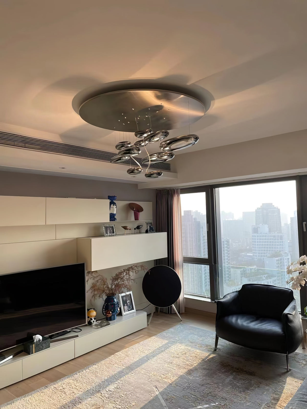 Jorrenenna Aluminium Ceiling Light-Moonnatur