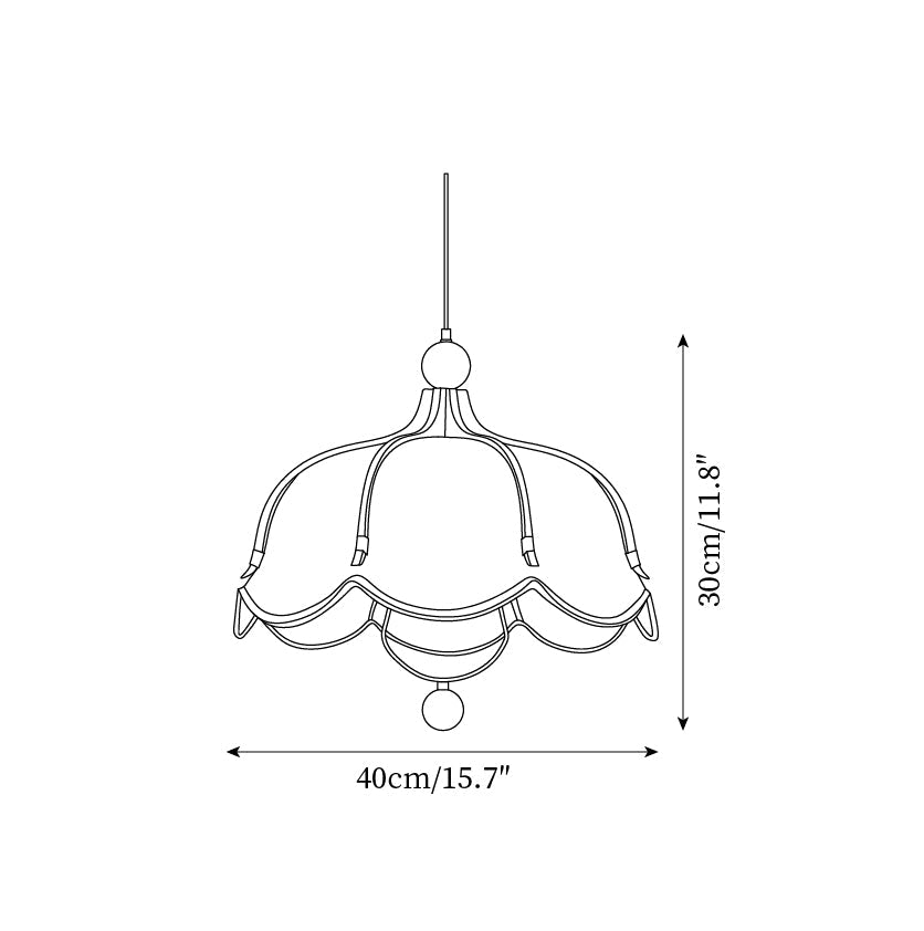 Keldelhill Fabric Pendant Light-Moonnatur
