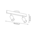 Sardenhill Wood Ceiling Light-Moonnatur
