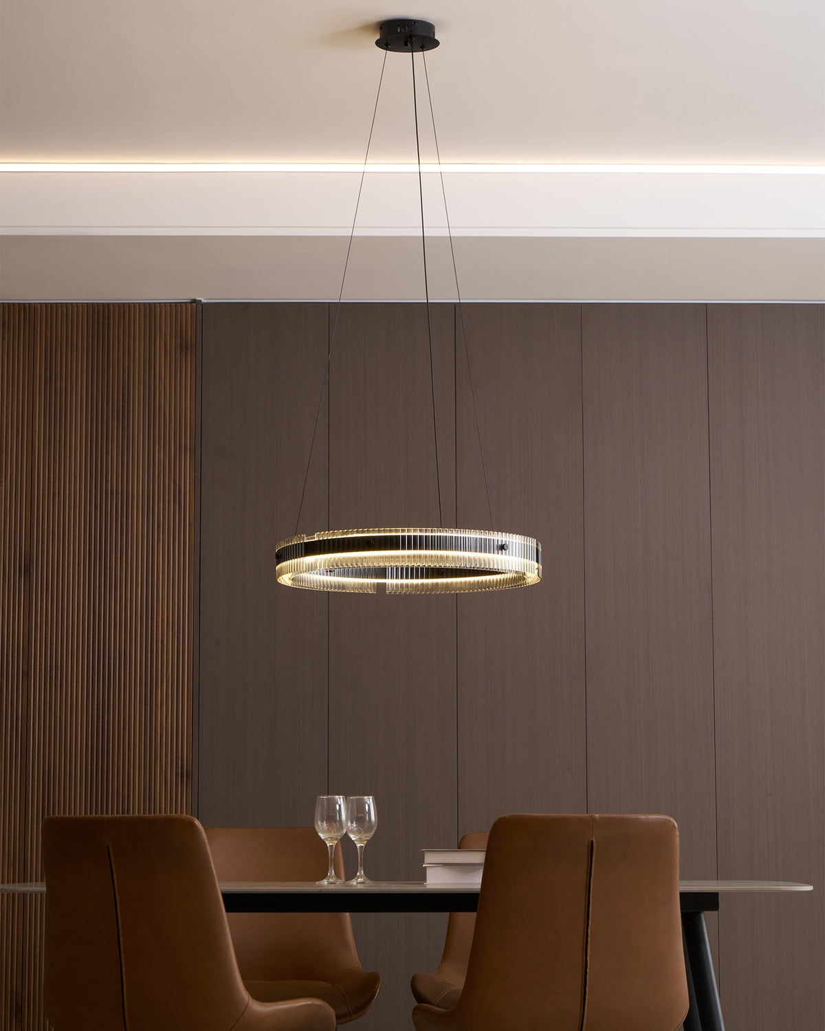 Zelveniel Aluminium Chandelier-Moonnatur