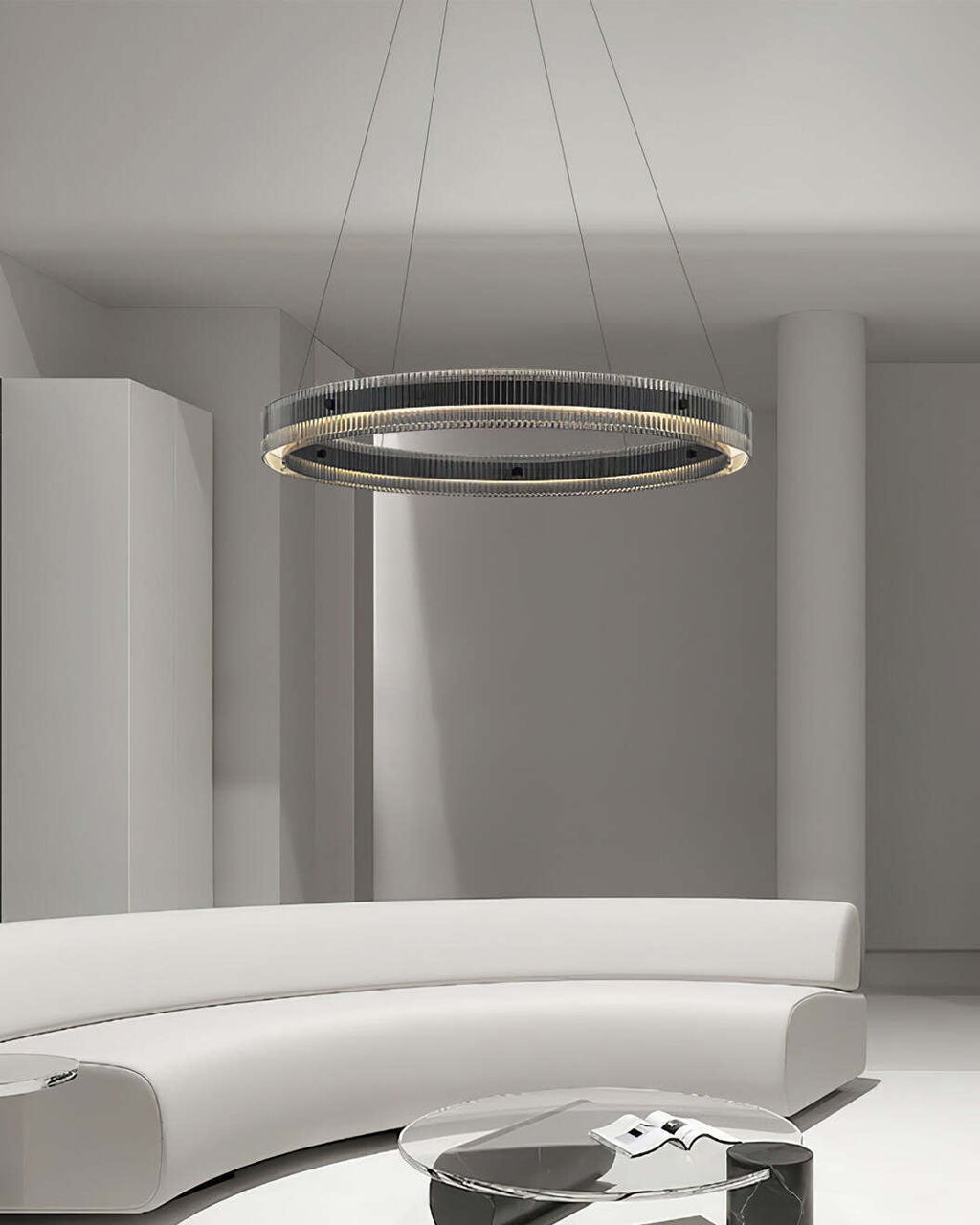 Zelveniel Aluminium Chandelier-Moonnatur