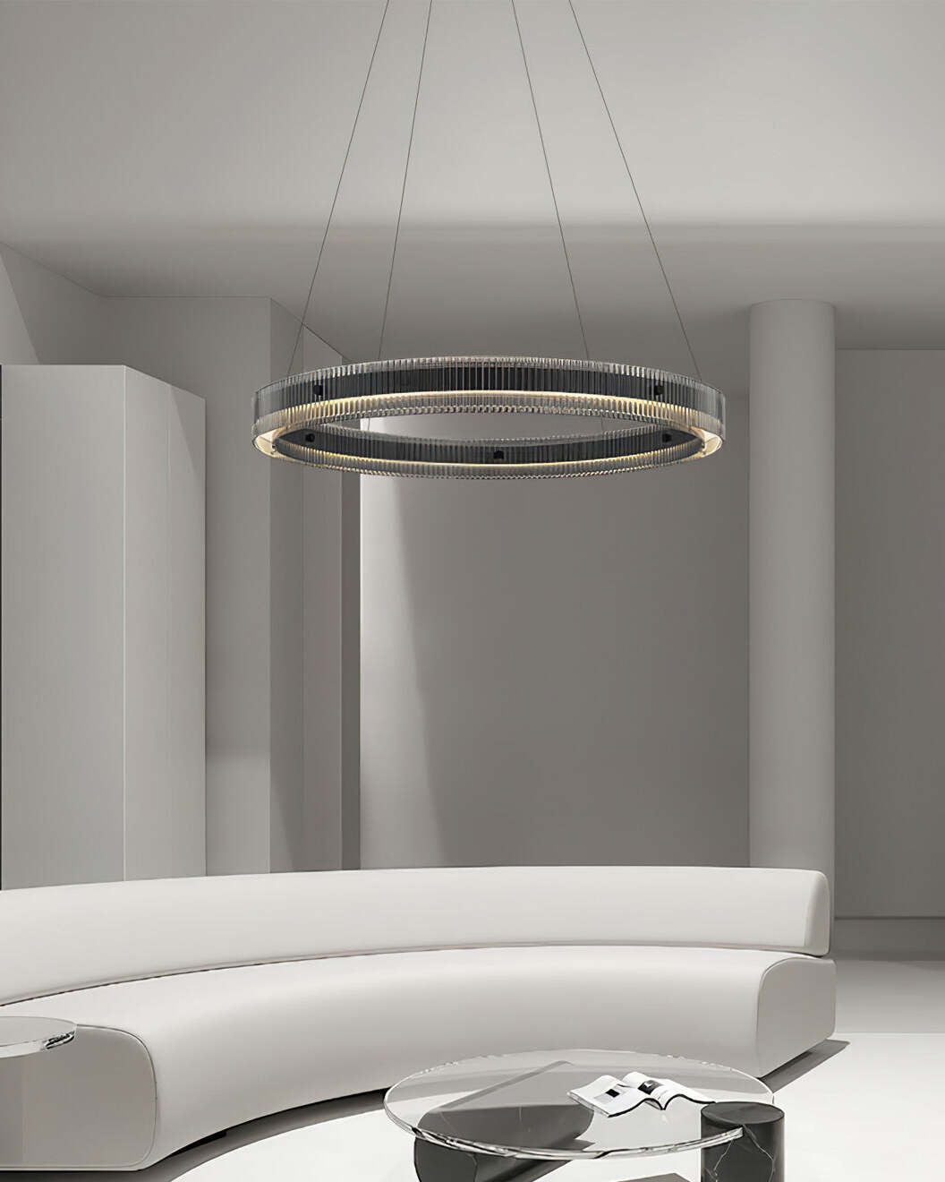 Zelveniel Aluminium Chandelier-Moonnatur