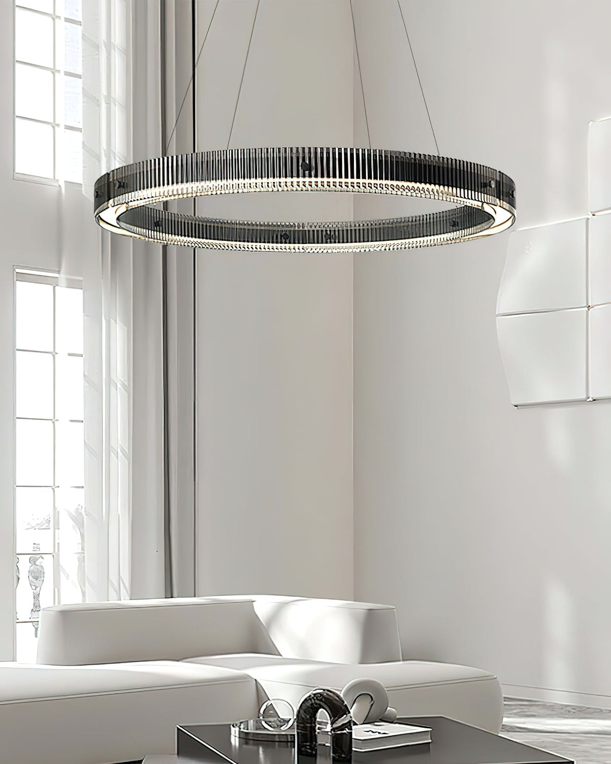Zelveniel Aluminium Chandelier-Moonnatur