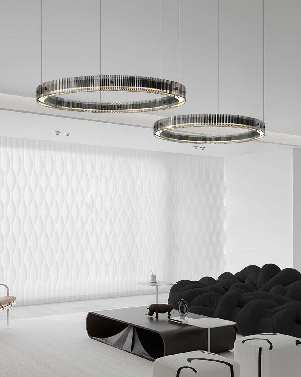 Zelveniel Aluminium Chandelier-Moonnatur
