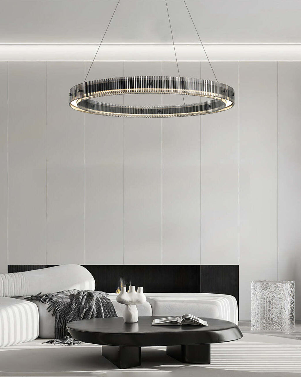 Zelveniel Aluminium Chandelier-Moonnatur