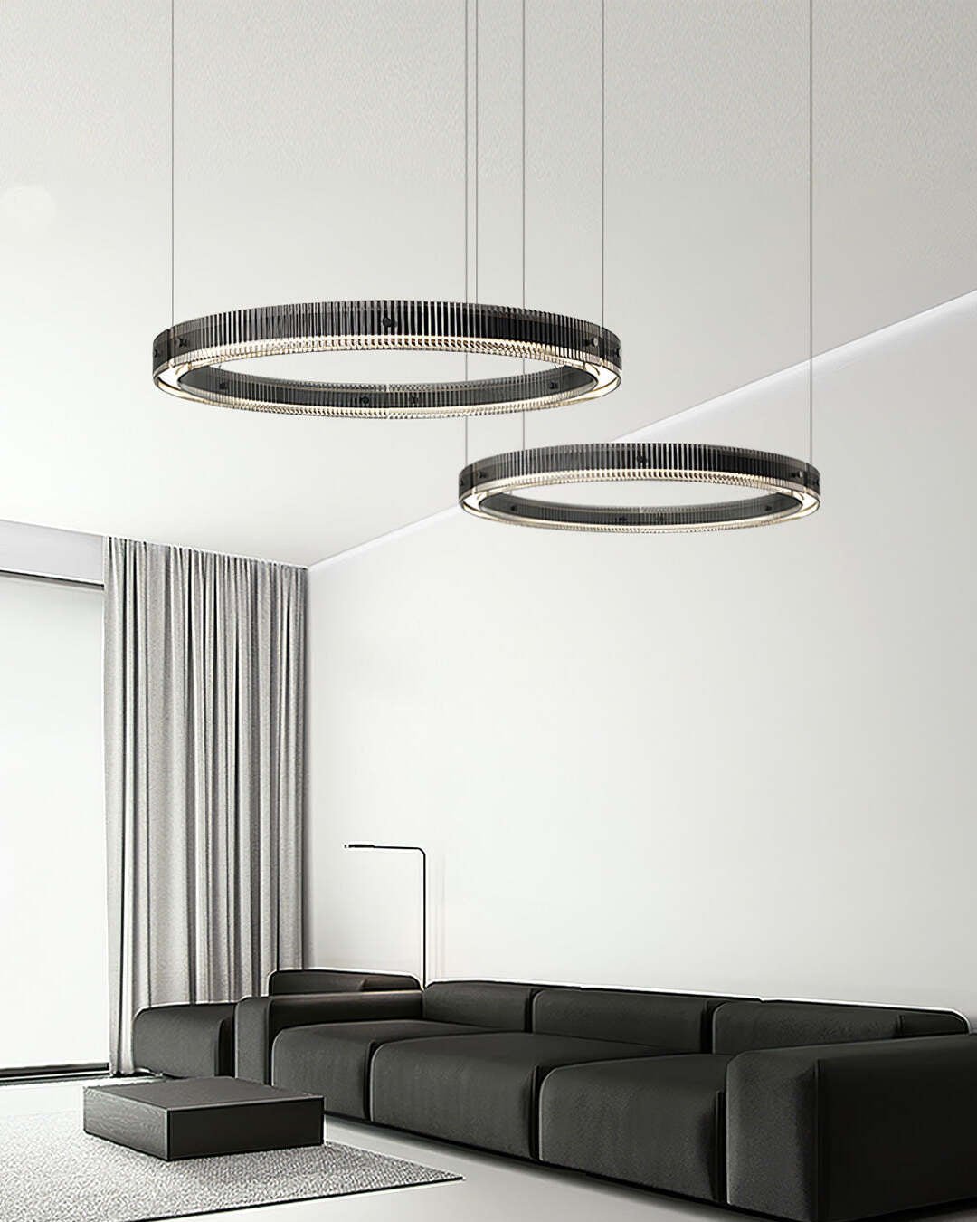 Zelveniel Aluminium Chandelier-Moonnatur