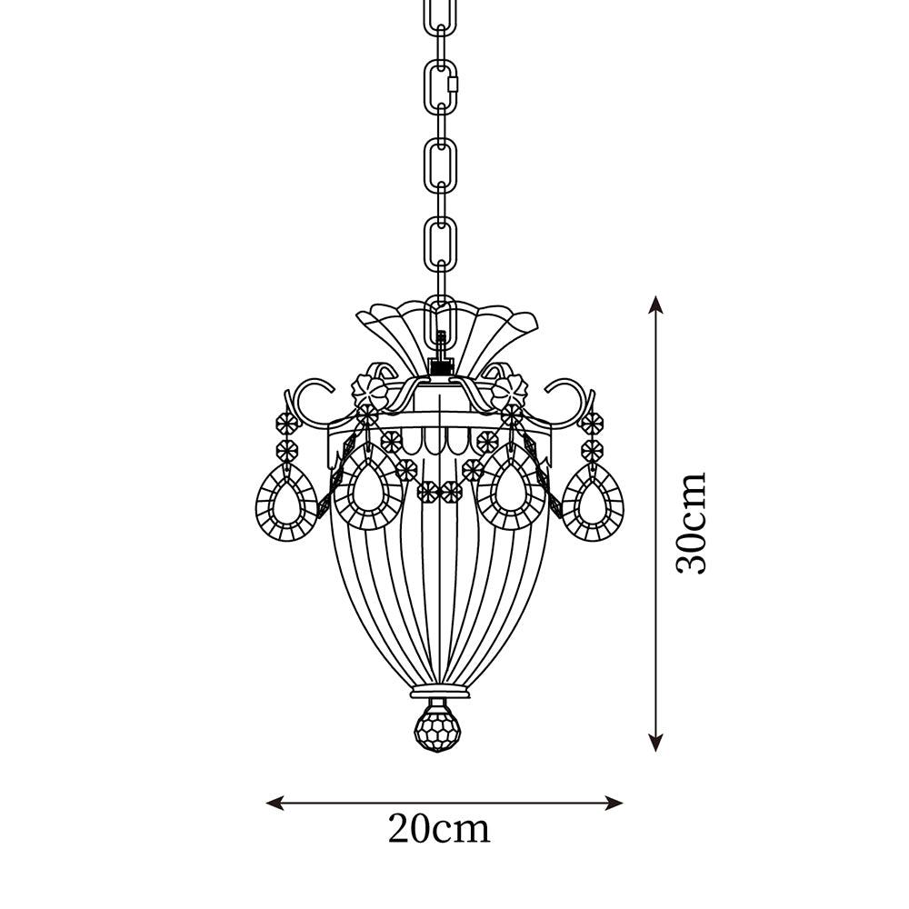 Hildencove Crystal Pendant Light-Moonnatur