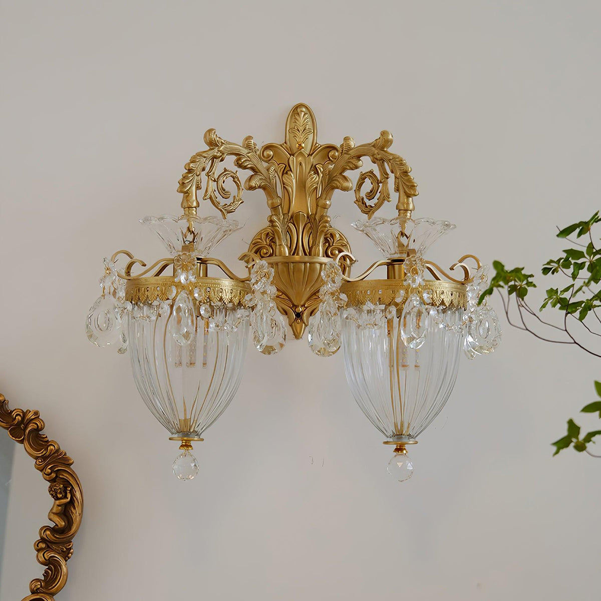 Tardenwood Crystal Wall Light-Moonnatur
