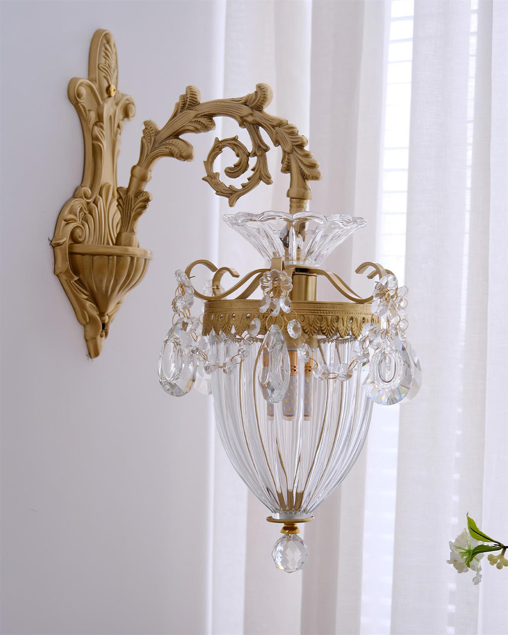 Tardenwood Crystal Wall Light-Moonnatur