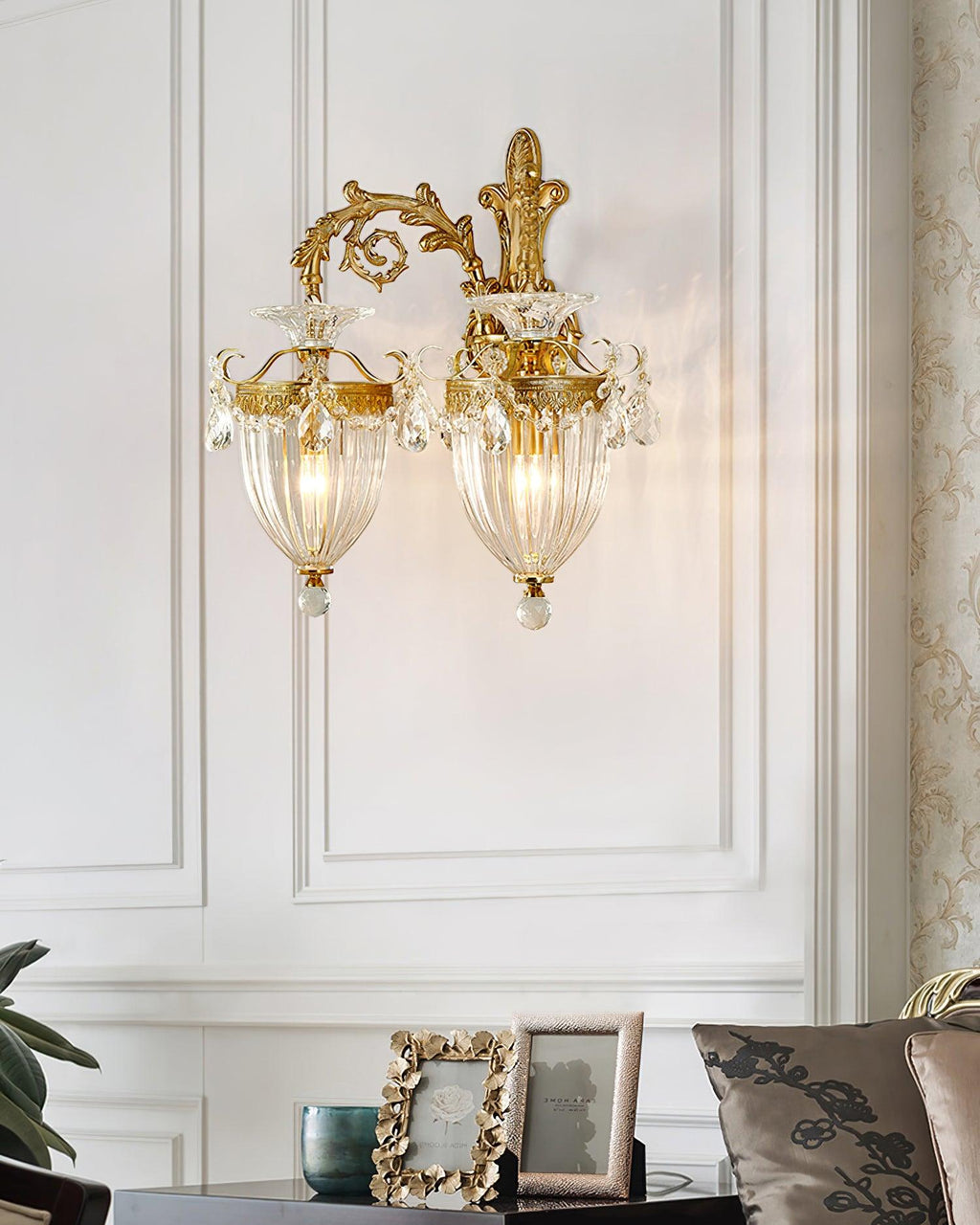 Tardenwood Crystal Wall Light-Moonnatur