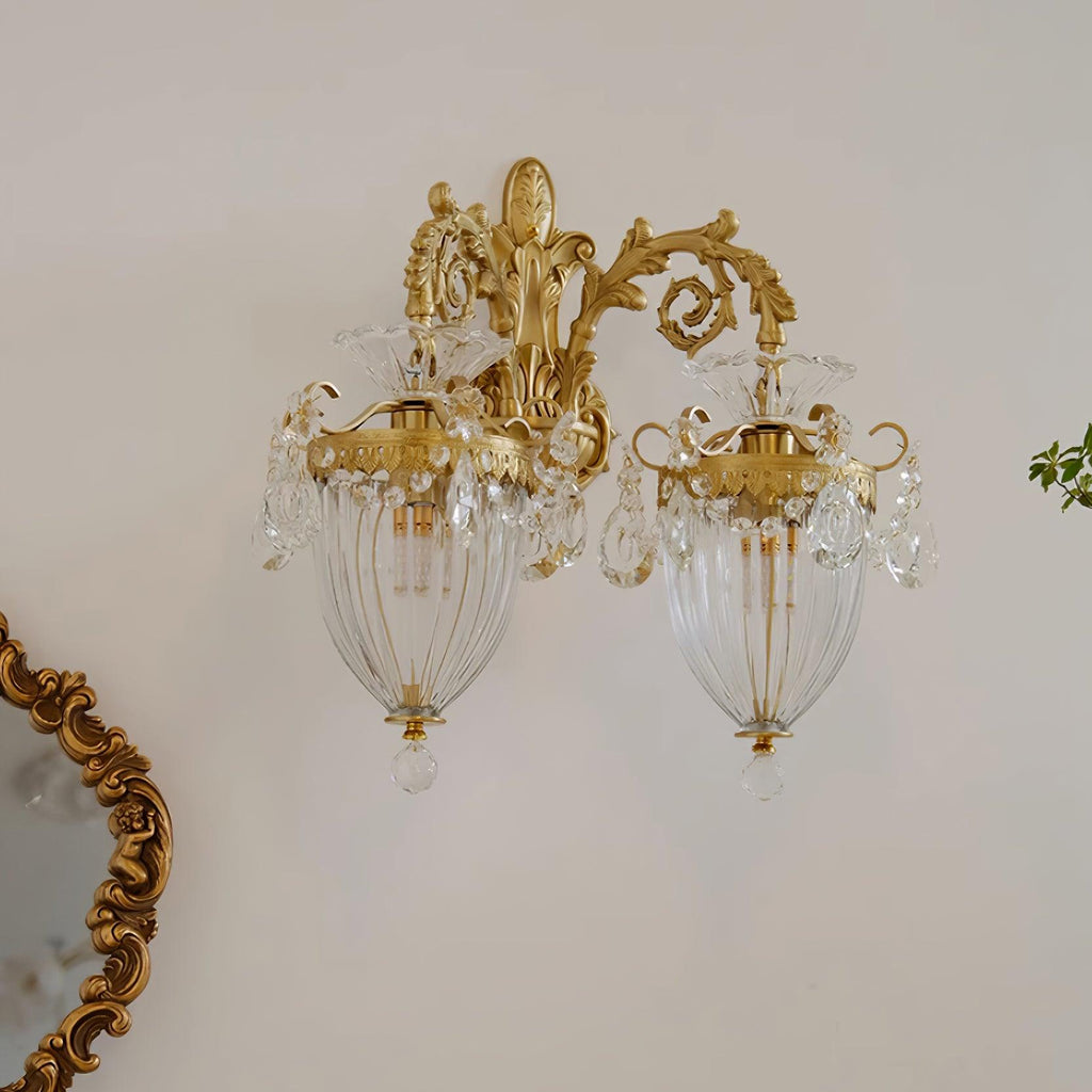 Tardenwood Crystal Wall Light-Moonnatur
