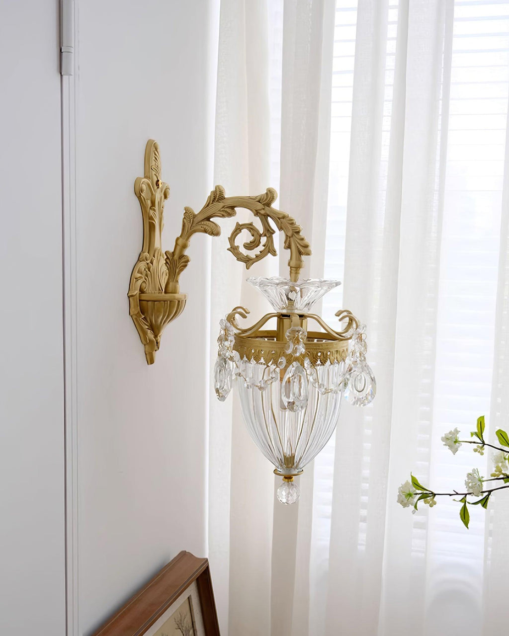 Tardenwood Crystal Wall Light-Moonnatur