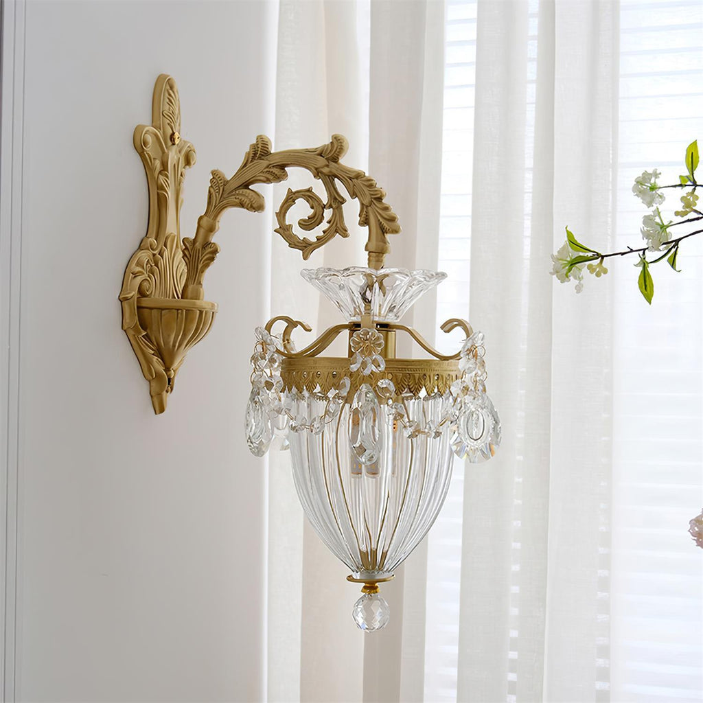 Tardenwood Crystal Wall Light-Moonnatur