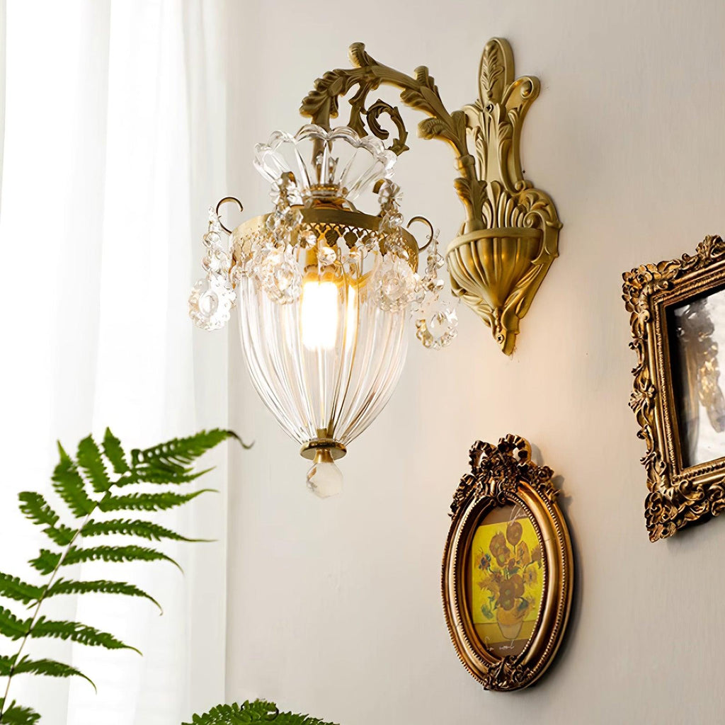 Tardenwood Crystal Wall Light-Moonnatur