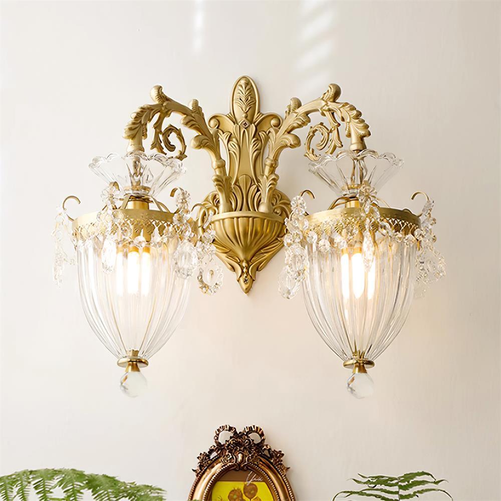 Tardenwood Crystal Wall Light-Moonnatur