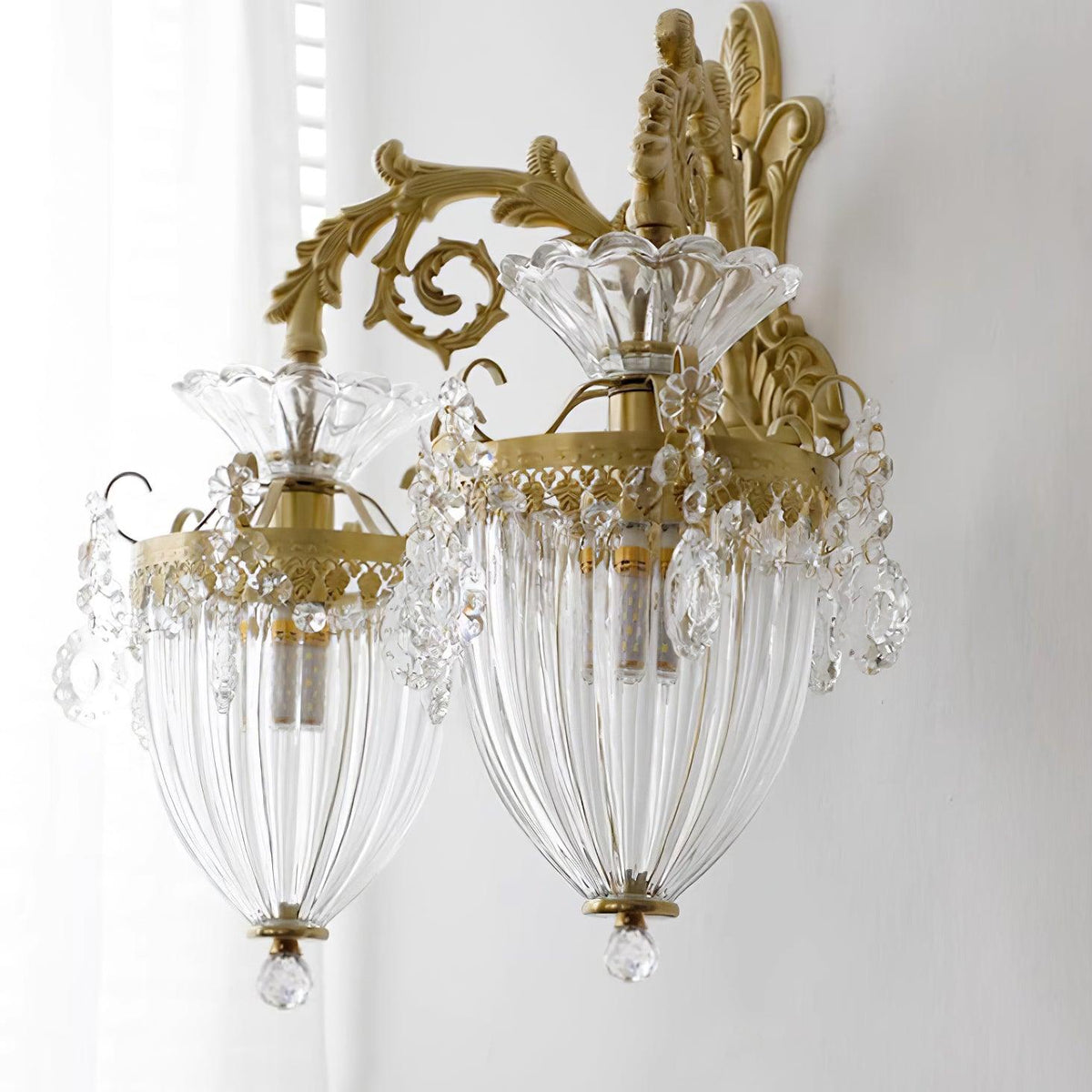 Tardenwood Crystal Wall Light-Moonnatur