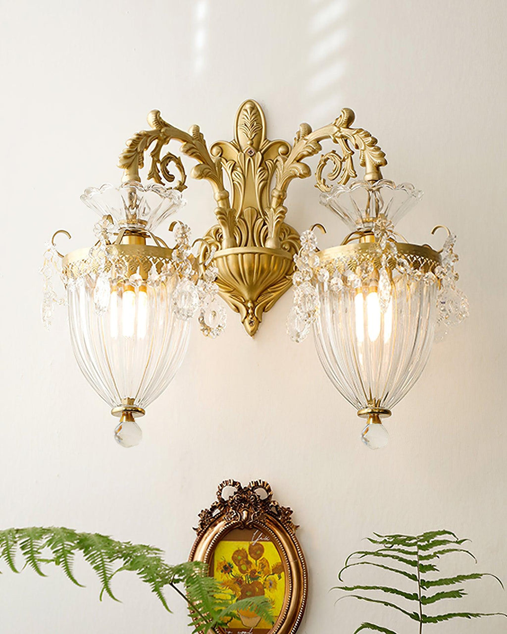 Tardenwood Crystal Wall Light-Moonnatur
