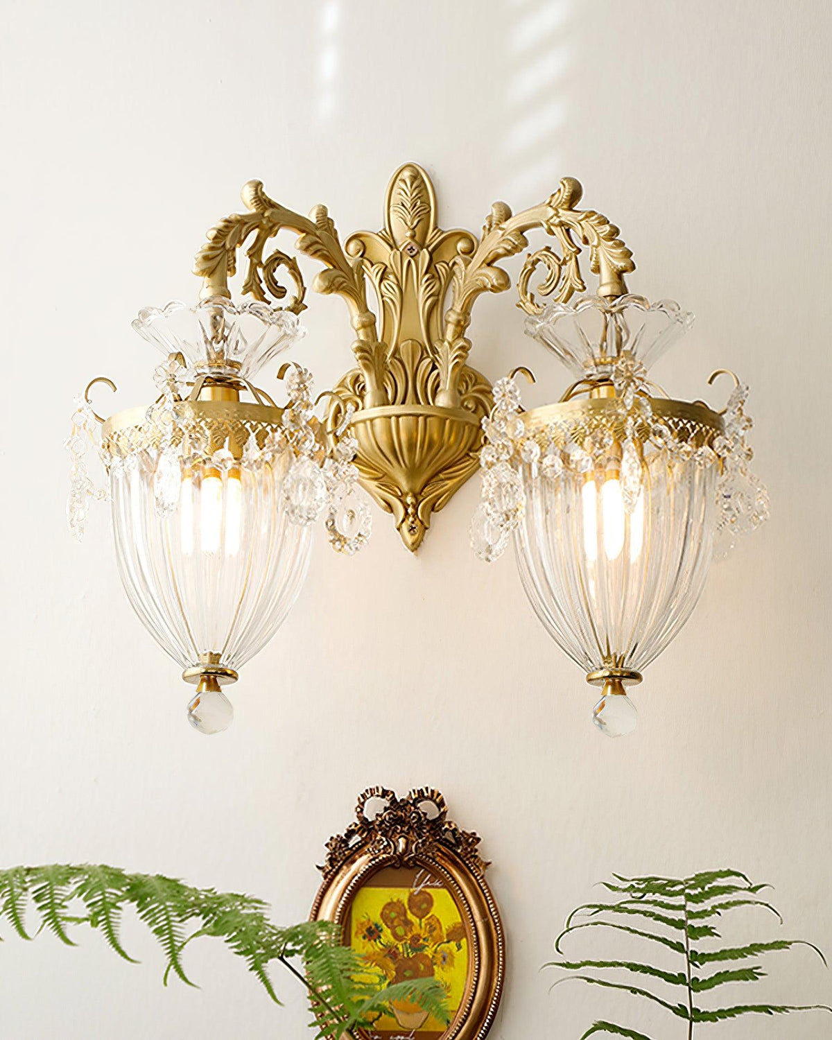 Tardenwood Crystal Wall Light-Moonnatur
