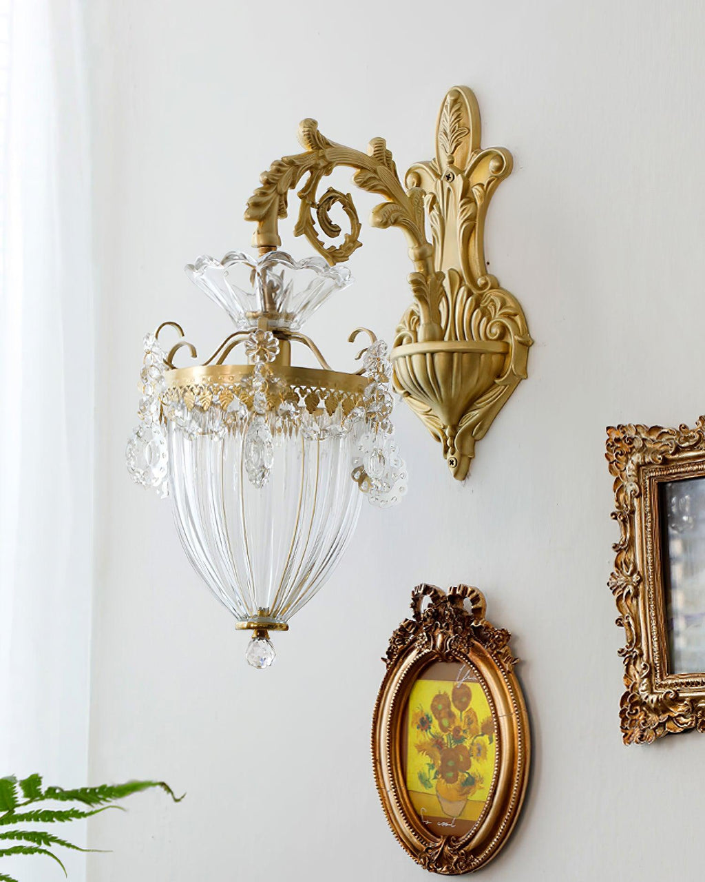 Tardenwood Crystal Wall Light-Moonnatur
