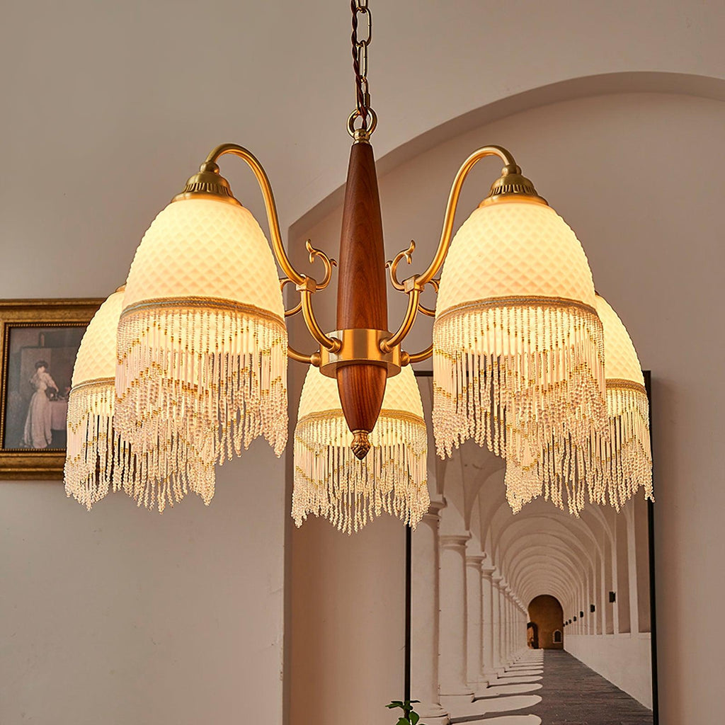Embrara Glass Chandelier-Moonnatur
