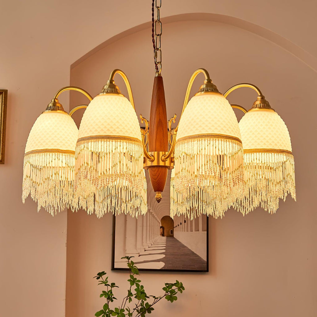 Embrara Glass Chandelier-Moonnatur