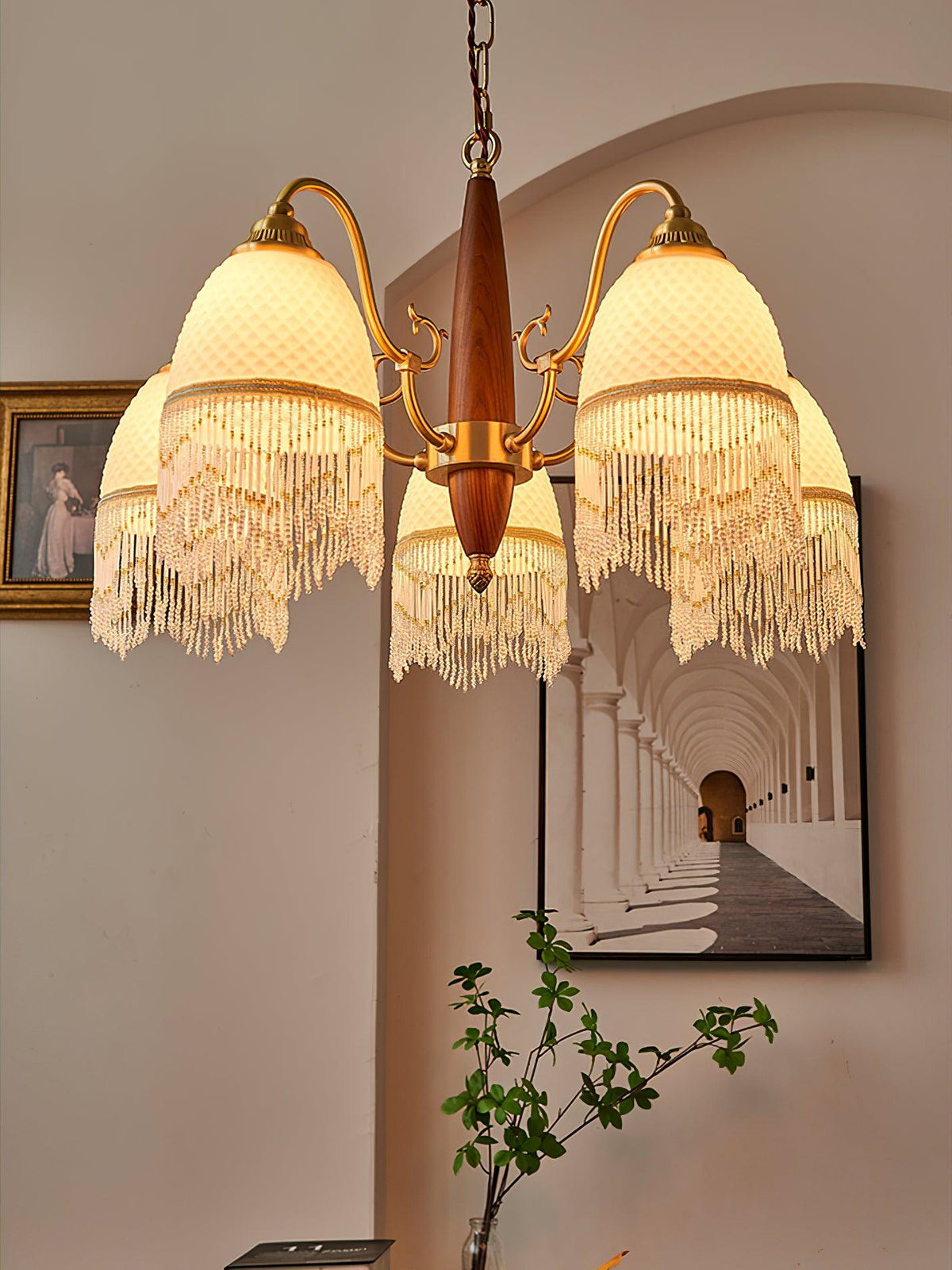 Embrara Glass Chandelier-Moonnatur