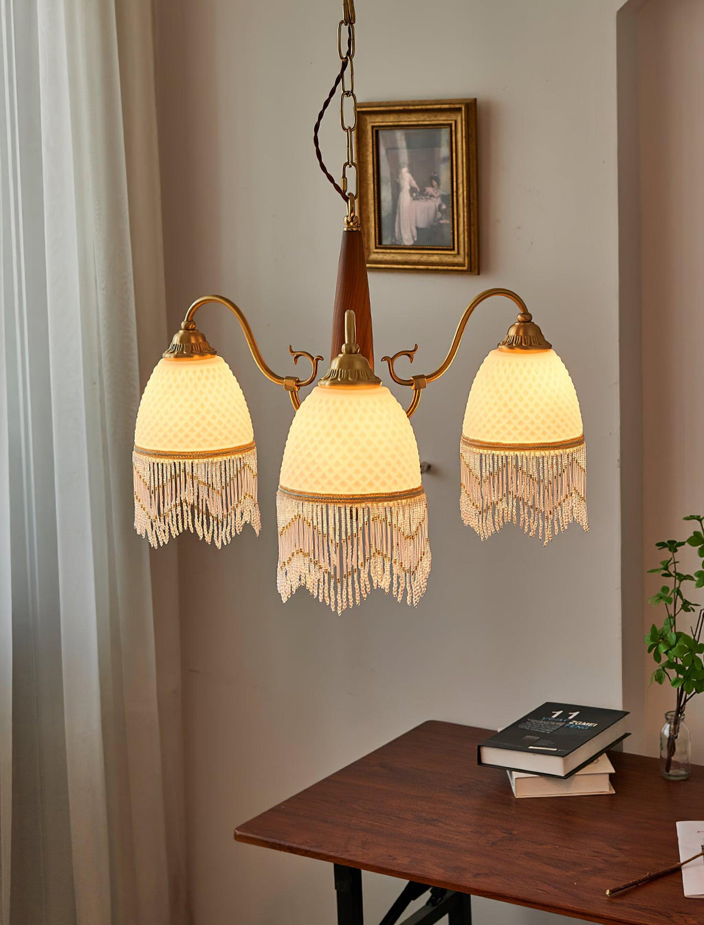 Embrara Glass Chandelier-Moonnatur