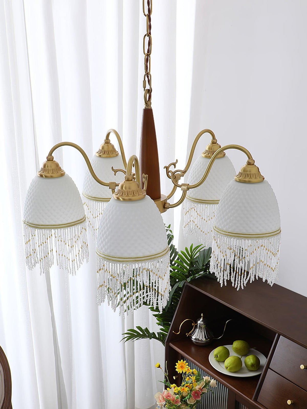 Embrara Glass Chandelier-Moonnatur