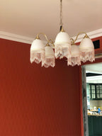 Embrara Glass Chandelier-Moonnatur