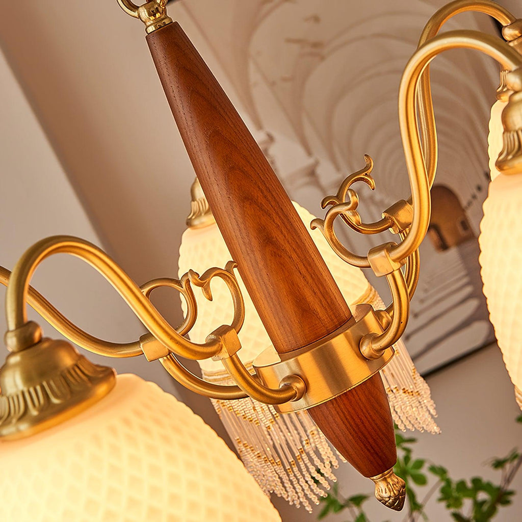 Embrara Glass Chandelier-Moonnatur