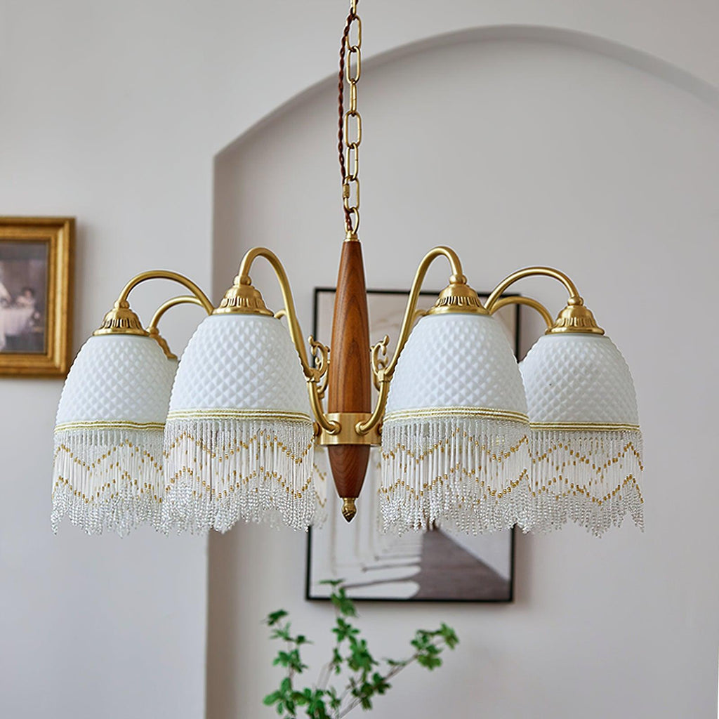 Embrara Glass Chandelier-Moonnatur