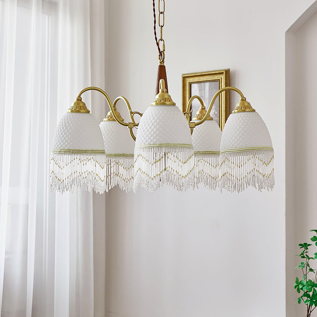 Embrara Glass Chandelier-Moonnatur