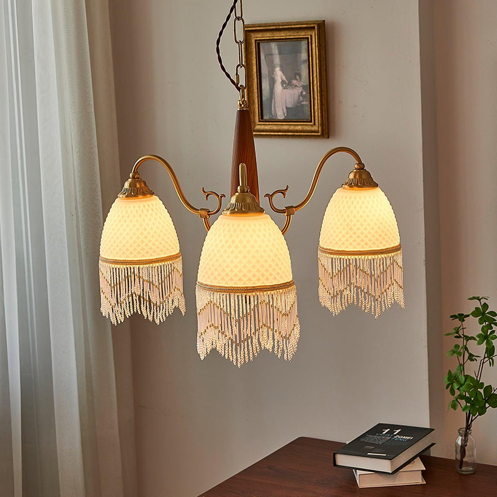 Embrara Glass Chandelier-Moonnatur