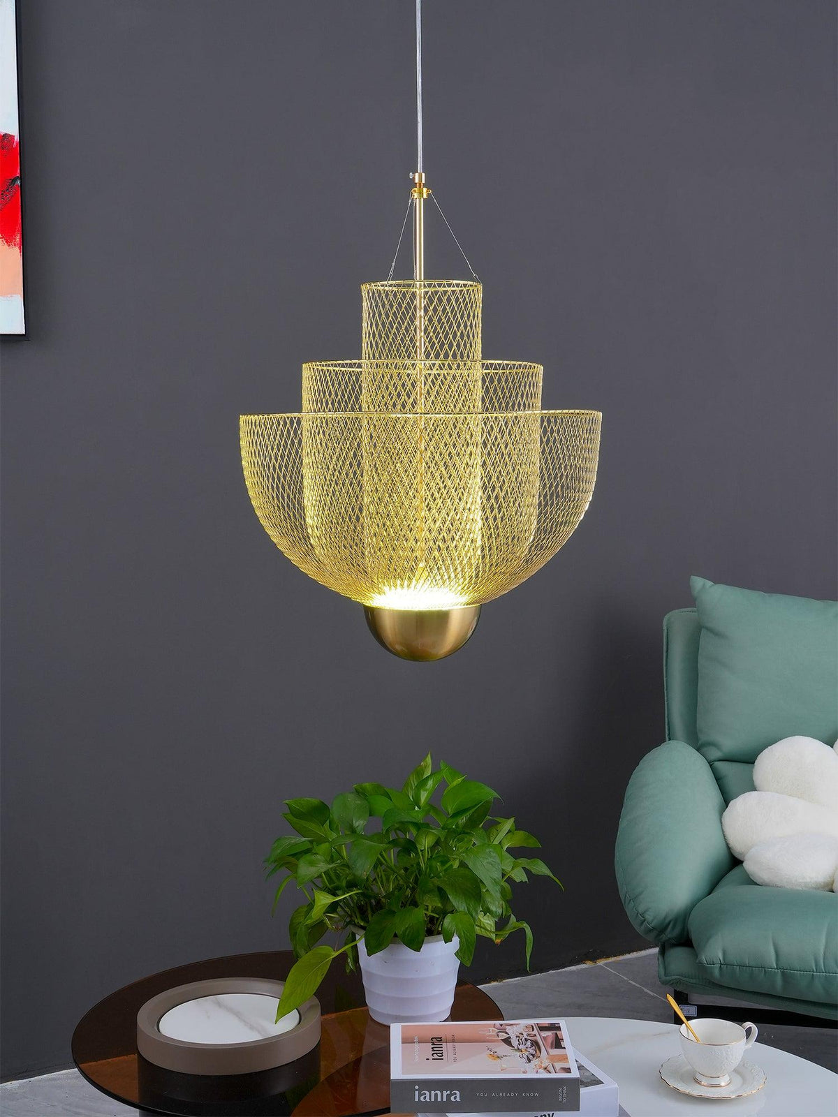 Pireven Iron Chandelier-Moonnatur