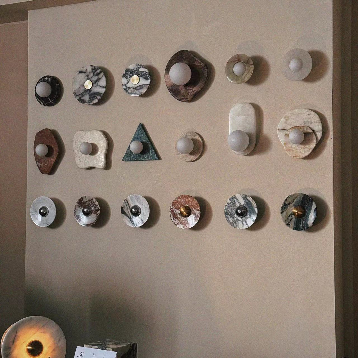 Celynaria Marble Wall Light-Moonnatur