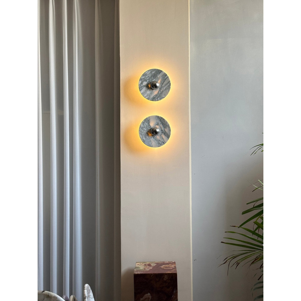 Celynaria Marble Wall Light-Moonnatur