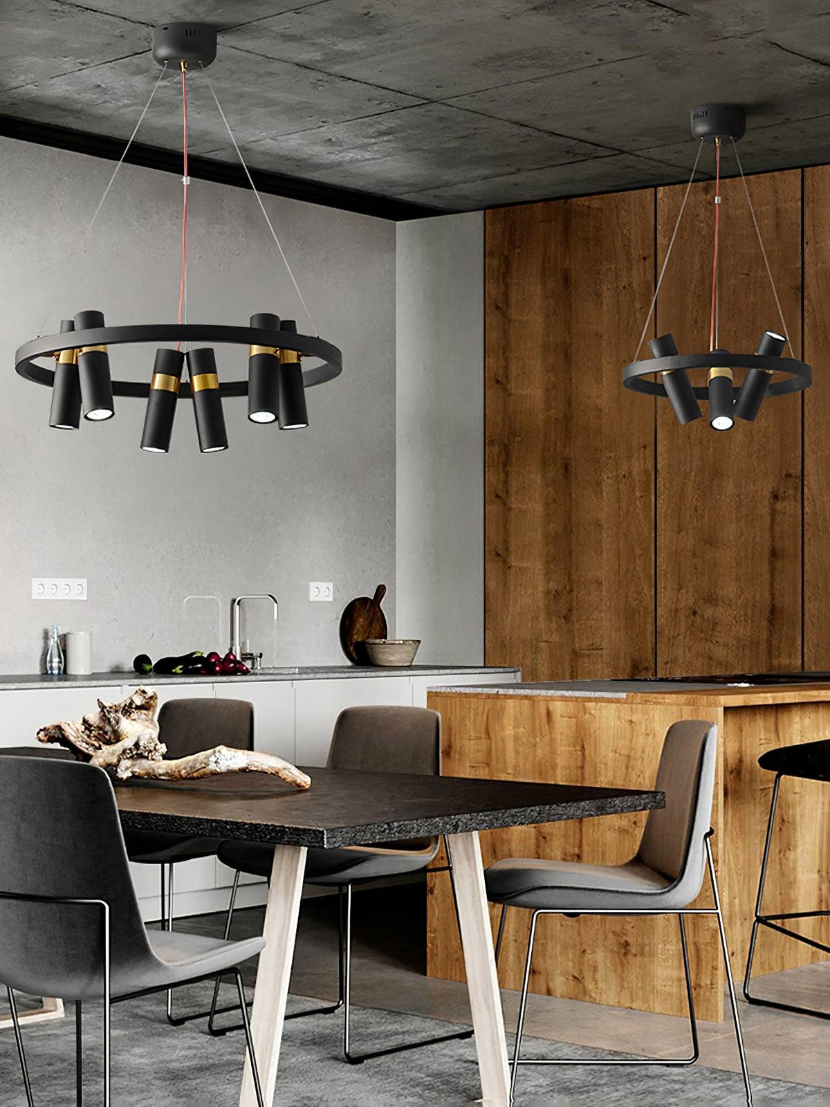Lindenera Aluminium Chandelier-Moonnatur