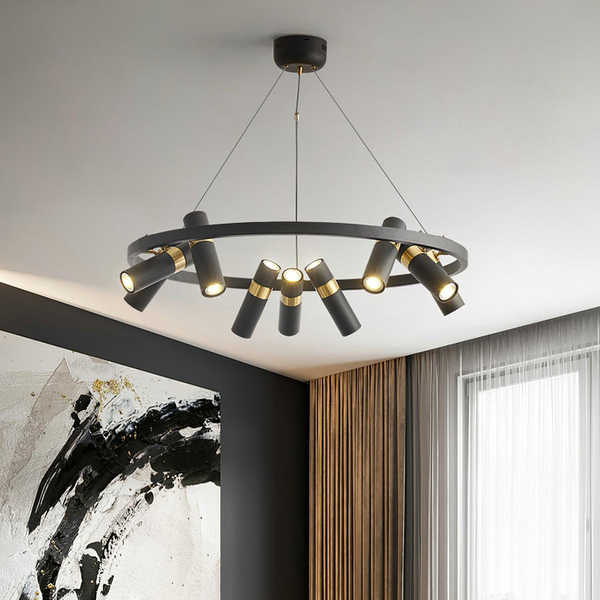 Lindenera Aluminium Chandelier-Moonnatur