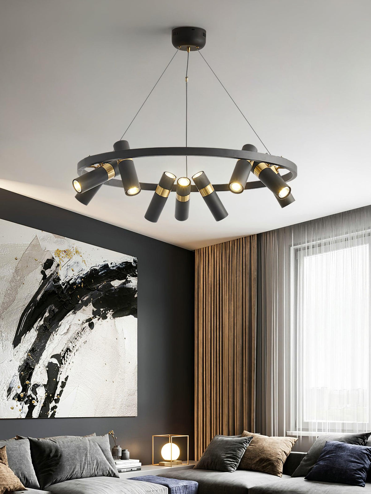 Lindenera Aluminium Chandelier-Moonnatur