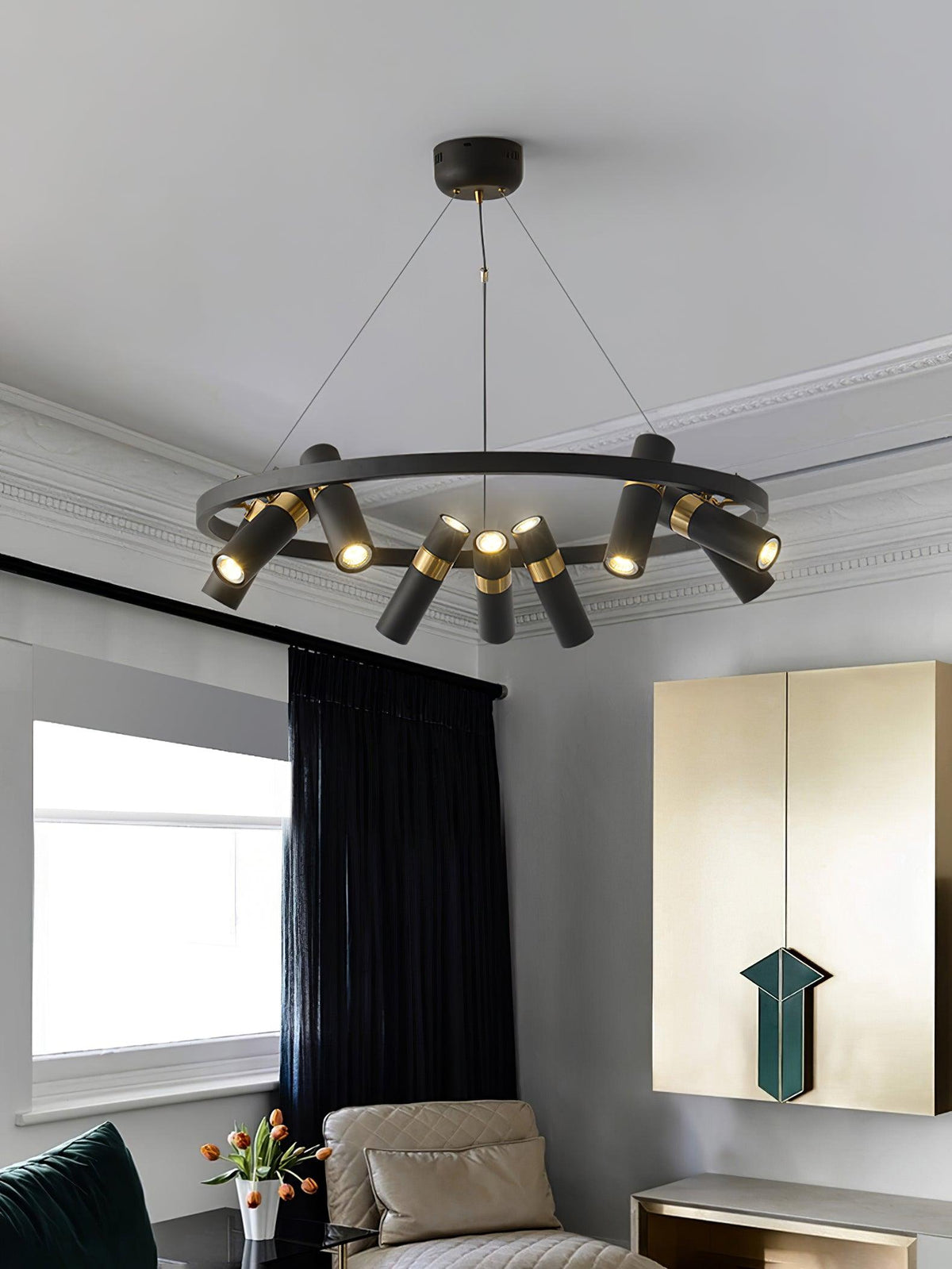 Lindenera Aluminium Chandelier-Moonnatur
