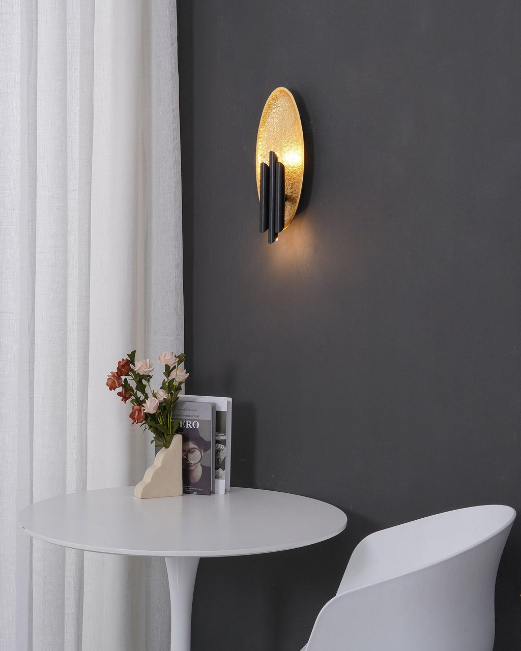 Harlara Aluminium Wall Light-Moonnatur