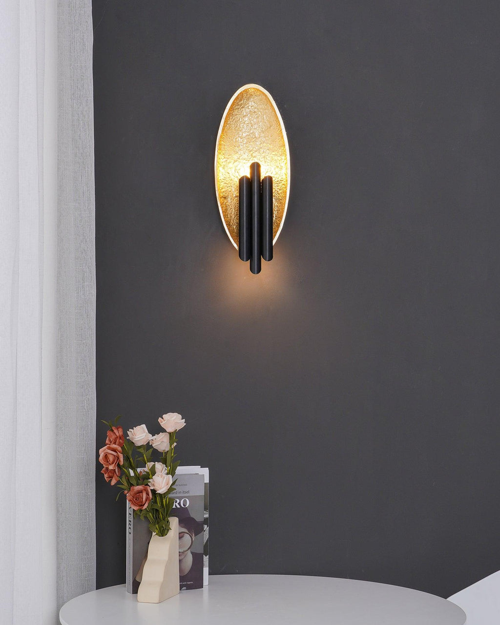 Harlara Aluminium Wall Light-Moonnatur